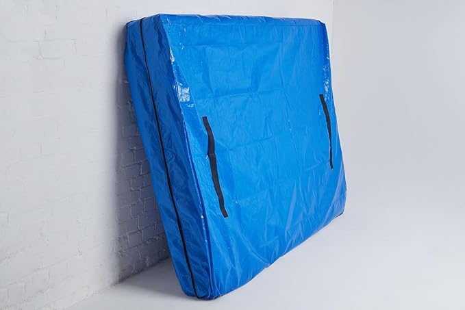 Queen Size Mattress Bag for Moving and Storage with 8 Handles and Zipper - Tarp Plastic Mattress Cover for Moving and Storage - Professional Grade Mattress Storage Bags - Heavy Duty, Reusable