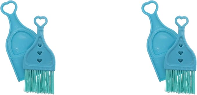Blue Mini Dustpan with Brush - Set of 2