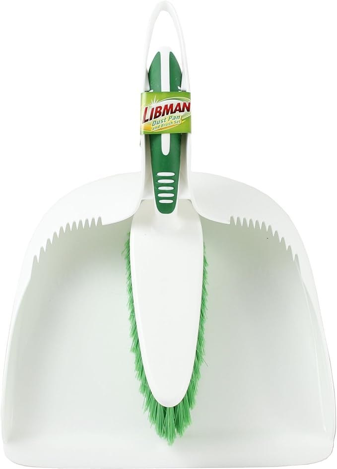 Libman 95 Dust Pan and Brush Set with Ergonomic Handle