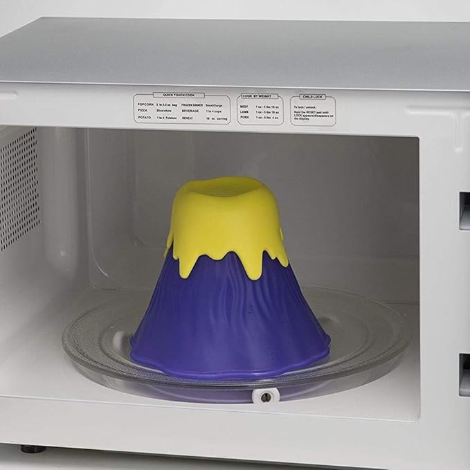 Microwave Oven Cleaner Steam Volcano Shape Home Kitchen Gadget Cleaning Tool Kitchen Cleaners