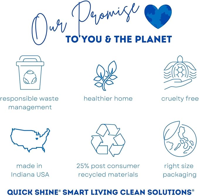Quick Shine Disinfectant Floor Cleaner 27oz | Hospital Level Disinfectant Kills 99.9% Germs & Bacteria | Cleans w/Power of Hydrogen Peroxide & No Harsh Chemicals | Streak Free & Zero Residue
