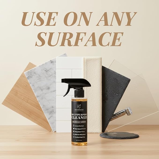 Highrise Brazilian Waves Multipurpose Cleaner, Highly Scented, Plant-Based, Biodegradable, USA Made, All Purpose Spray - Inspired By R&W, Mississippi Candle Company, Blyss Mop Soap Brazilian Waves