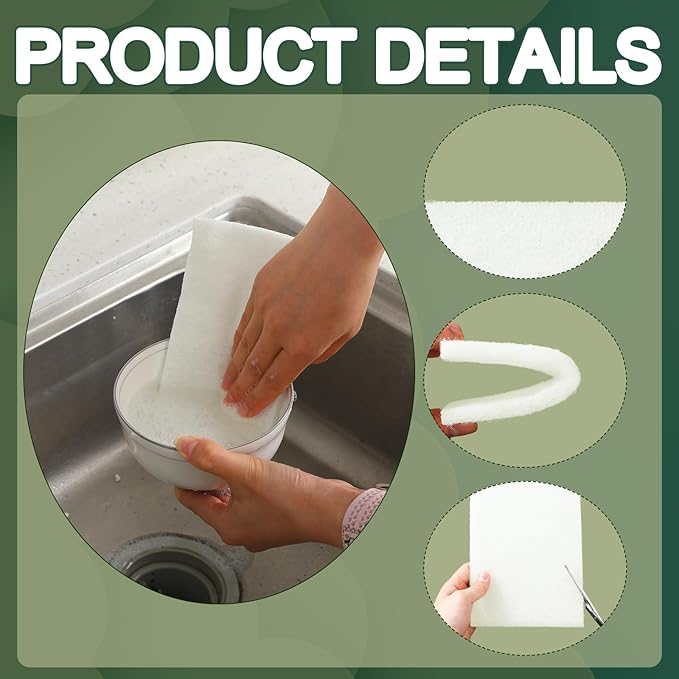 LemonRoad 30 Pcs White Scuff Pads for Non Scratch Non Woven Pads for Scuffing Scouring Sanding Paint Primer Prep Adhesion Scratch Home for Cleaning Surface Polishing Metal Deburring Auto Body Repair