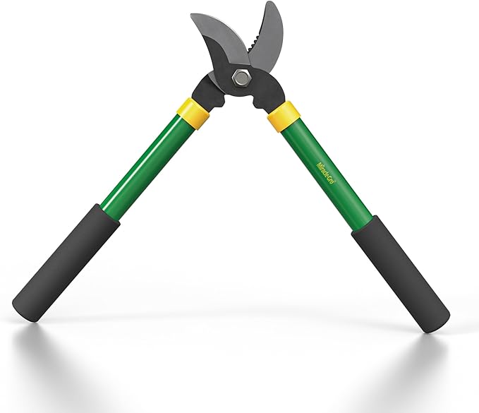 Miracle-Gro 15 in. Bypass Lopper for Tree Branch Trimming and Pruning – Heavy-Duty Branch Cutter with Ultra-Sharp Carbon Steel Blade, 1 in. Cutting Capacity and Comfort Grip Handles