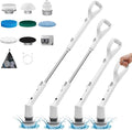 Electric Spin Scrubber, 2026 New Cordless Cleaning Brush, Shower Cleaning Brush with 7 Replaceable Brush Heads, Power Scrubber 3 Adjustable Speeds, Detachable Long Handle & IPX7 Waterproof