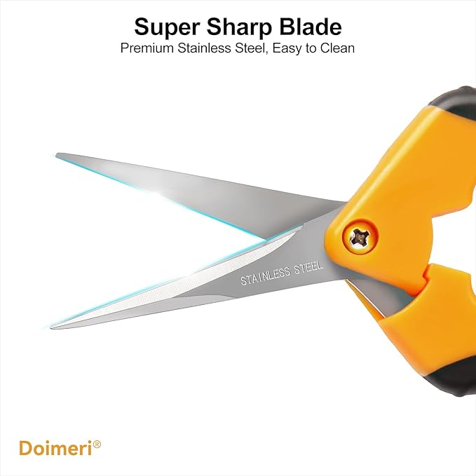 2 Pack Pruning Shears, 6.5” Gardening Scissors with Sharp Stainless Steel Blades and Comfort Grip, Perfect for Fine Pruning, Plants/Bonsai Clipping, Ideal Gift for Plant Lovers