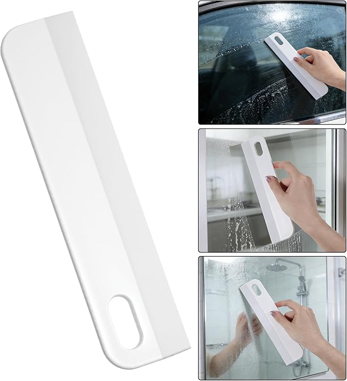 Silicone Mini Sink Squeegee, Small Squeegees for Sink, Multifunctional Kitchen Sinks Squeegee for Glass, Mirror, Kitchen, Car Window Cleaning