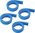 MECCANIXITY Replacement Squeegee Rubber for Window, Glass, Shower Doors, Tile Wall Cleaning, 15.75 Inch, Blue Pack of 4