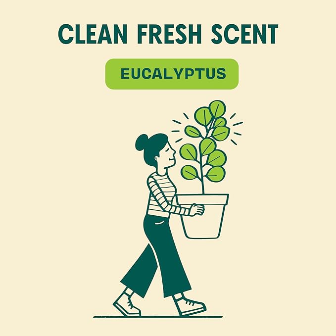 Aunt Fannie's Natural Cleaning Vinegar Wipes, Multipurpose Surface Cleaner, Eucalyptus Scent, 35 Count (Pack of 6)