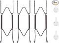 Bilillo 3 Pack Plate Hangers for The Wall, Suitable for 6''-8'' Decorative Plate,Invisible Heavy Duty Wire Plate Holder with Wall Hooks, Plate Hangers for Displaying Plates, Platter, Dish (Black)