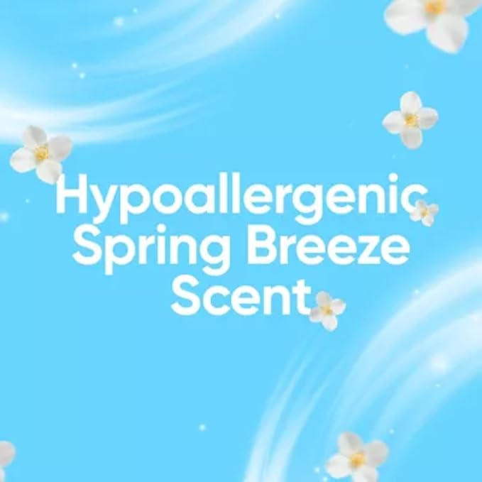 all sensitive fresh™, Spring Breeze, Scented Liquid Laundry Detergent for Sensitive Skin, Hypoallergenic, Free of Dyes, Concentrated, 82.5oz, 110 Loads
