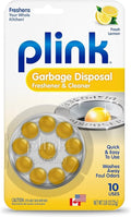 Plink 90 Garbage Disposer Cleaner and Deodorizer, Lemon, 10 Count