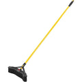 Rubbermaid Commercial Products Maximizer Push-to-Center Broom with Multi-Purpose Bristle, 18" Wide, Black, for Professional/Janitorial Debris Collection from Indoor Floors/Hardwoods