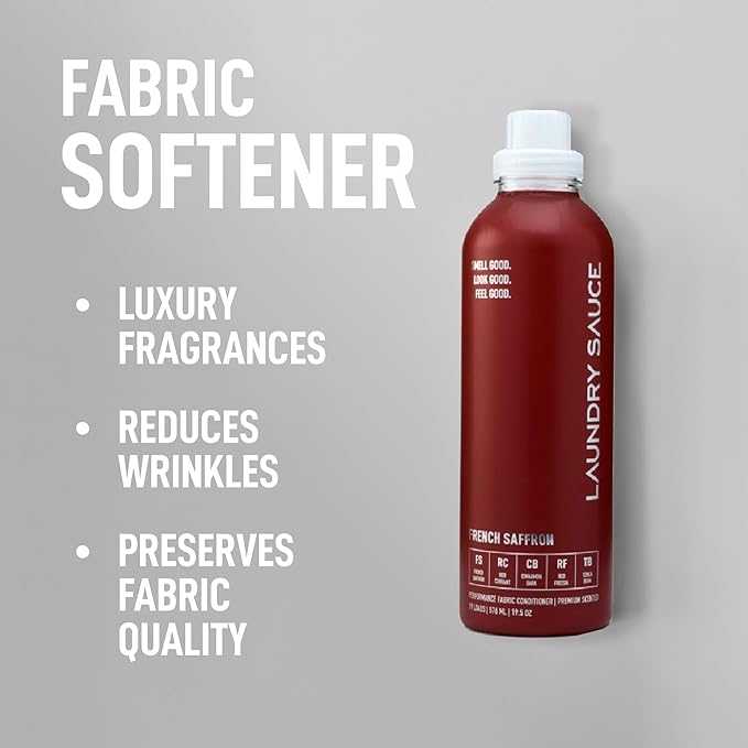Laundry Sauce - 02 Sets of Luxury Scented Laundry Fabric Softener Bundle (Australian Sandalwood and French Saffron), Premium Laundry Fabric Softener with High-End, Sophisticated Fragrances