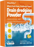 Powerful Sink Pipe Dredge Cleaner, 6 Pack Drain Cleaner Powder, Fast-Acting Foaming Portable Sink & Drain Cleaning Foam for Kitchen Toilet Pipe Dredging