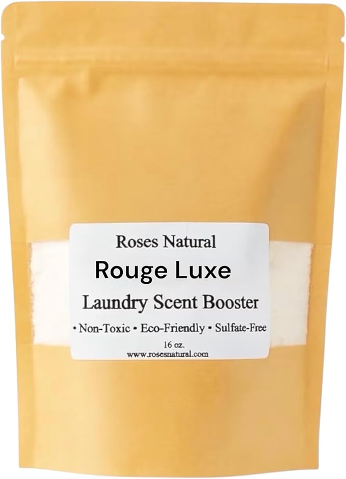 Plant-Based Laundry Scent Booster 16 oz Each – Essential Oil & Phthalate-Free Fragrance Infused – Sandalwood, Narcissist, Rouge Luxe, Mahogany Teakwood (Rouge Luxe)