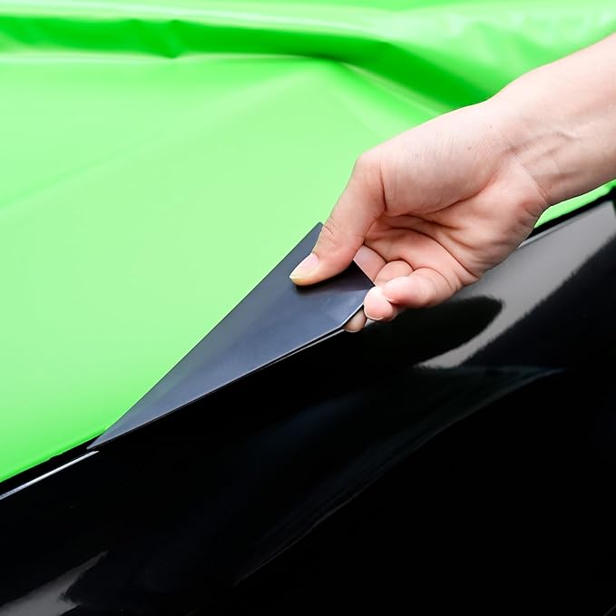 FOSHIO Small Squeegee Window Tinting Tools, Triangle Car Wrap Vinyl Tucking Tool, for Wrapping, Wallpaper Smoothing, Film Application Kit (Black)