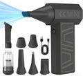 Compressed Air Duster, Electric Air Duster Rechargeable Blower Handheld Cordless Vacuum Strong Power Tool for Keyboard/BBQ/Camera Lens/PC Vents,Car Interiors & Home,Outdoor Dusting