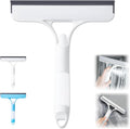 3 in 1 Spray Squeegee, WindowSqueegee with Spray, 3 in 1 WindowSqueegee Cleaning Scraper, Spray WindowSqueegee Cleaner with Spray Bottle for Car, Home, Kitchen Windows (White)