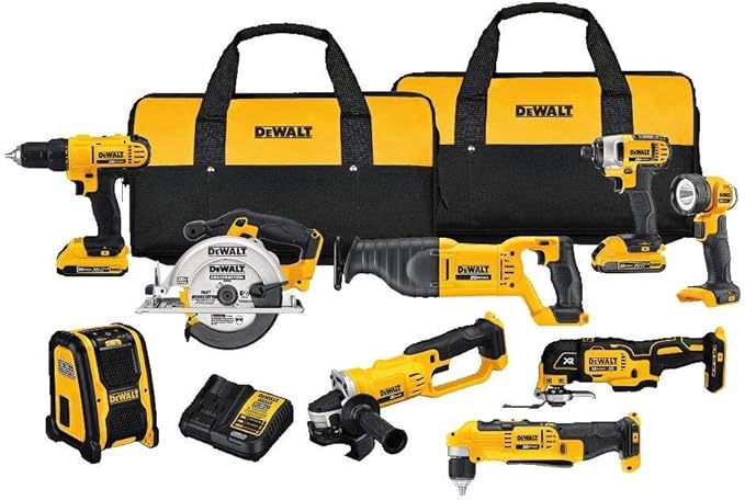 Dewalt DCK940D2R 20V MAX Lithium-Ion 9-Tool Cordless Combo Kit (Renewed)
