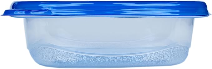 Glad GladWare Entree Food Storage Containers with Lids, Medium Square BPA Free Plastic for Meal Prep and Lunches, Lock Tight Seal, Microwave and Dishwasher Safe, 25 Oz, 5 Count - 6 Pack