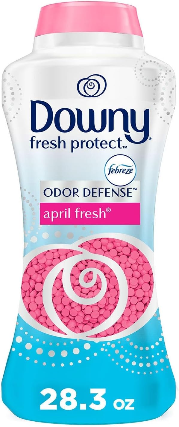 Downy Fresh Protect Laundry Scent Booster Beads for Washer with Febreze Odor Defense, April Fresh, 28.3 oz, Use with Fabric Softener