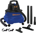 Koblenz WD-6 L212 Wet Dry Vacuum Cleaner, 6 Gallon, 4.5 PHP, 3-in-1 Suction & Blower, 16 ft Reach, Big Cleaner for Car, Shop Vacuum Wet and Dry, Swivel Casters, Black/Blue