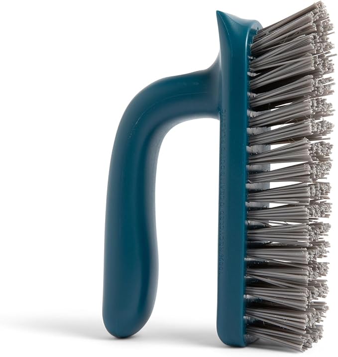 Full Circle Clean Ocean Grout & Tile Scrub Brush, for Shower, Bathroom, and Kitchen, Sustainably Made 100% from Recycled Ghost Fishing Nets