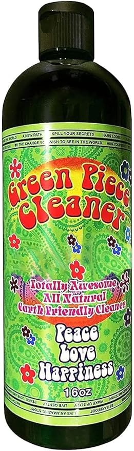 Green Piece® Cleaner 16 oz (Made in USA) - Free travel size - 4 Oz. and a Free tube pieces Cleaner! The All Natural Glass Cleaner, Metal and Ceramic Water bubbler