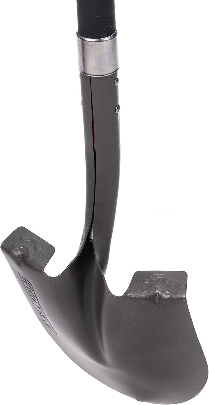 Radius Premium D-Handle Round-Point Shovel, Fiberglass Shaft