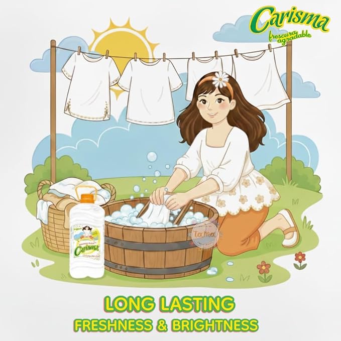 Carisma Fabric Softener Liquid - Floral Fresh Scent, Eliminates Tough Odors - Safe for All Fabrics & Washers, Long-Lasting Softness (1 Gallon)