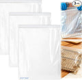 Palksky Oven Rack Cleaning Bags, 27.5''*19.6'' Heavy Duty No Scrub Oven Rack Cleaning Bags, Reusable Leak-Resistant PE Bags for Deep Soaking Grill Grates, BBQ Racks, No Cleaner Included, 3 Pack