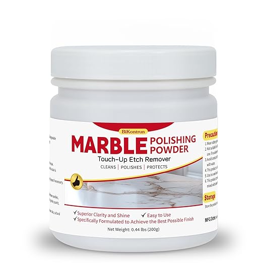 Marble Polishing Powder, Restore Shine, Remove Stains and Scratches, Suitable for Marble, Travertine, and Limestone, Perfect for Home and Commercial Use