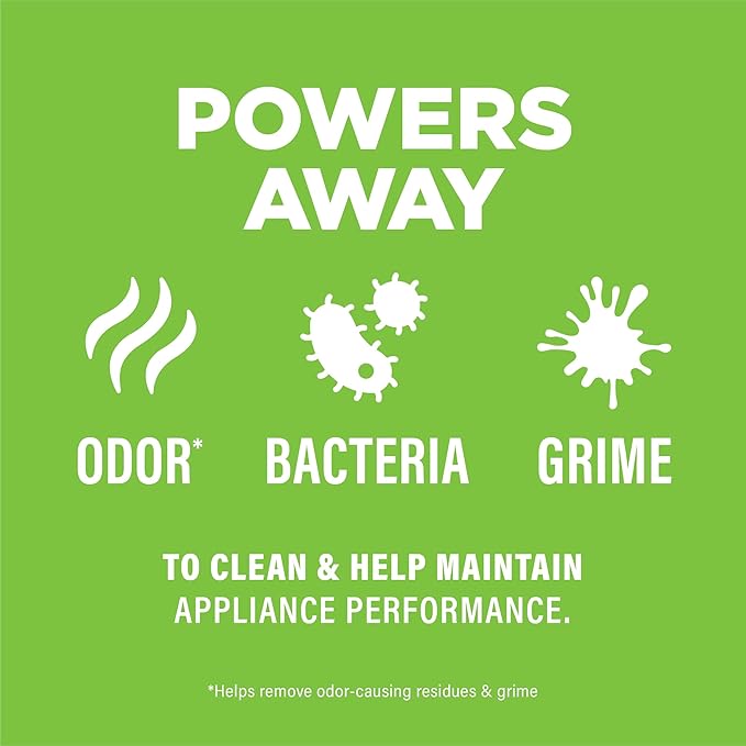 Affresh Garbage Disposal Cleaner, Helps Power Away Odor Causing Bacteria, Debris & Grime in Grind Chamber, Impeller & Drain Pipe, 6 Tablets, 6 Month Supply