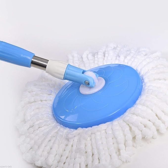 6 Pack Spin Mop Replacement Head for Hurrica, Mopnad, Cassabel and Other 360 Spin Mop Systems, Microfiber Spin Mop Refills (6pc-White)
