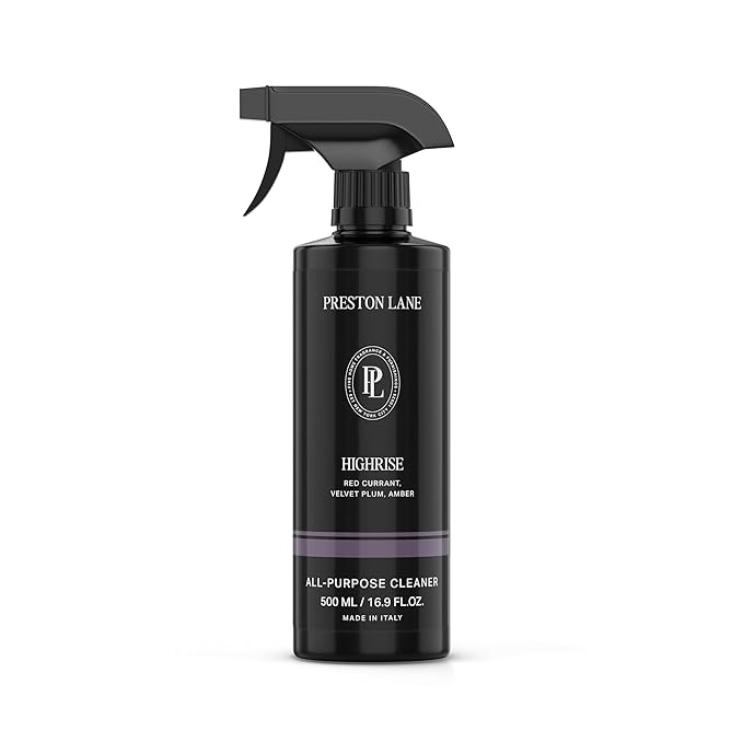 Preston Lane Luxury All-Purpose Cleaner, Highrise Scent | Bio-Based Multi-Surface Spray | Streak-Free Finish, Lifts Dirt, Smudges & Grease | Vegan & Cruelty-Free