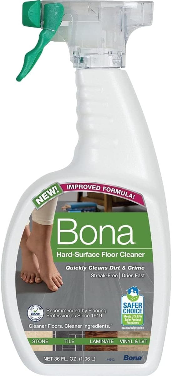 Bona 160 oz. Stone, Tile, and Laminate Floor Cleaner Refill with 22 oz. Bonus Spray Bottle