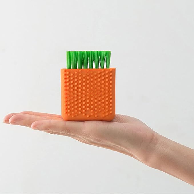 2 Pack Silicone Laundry Brush Scrub Multi-use Household Cloth Washing Brush Dual-use Scrubbing Brush for Clothes Underwear Shoes, Plastic Soft Cleaning Tool