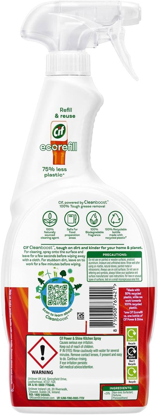 Cif Power & Shine Kitchen Spray, 700ml