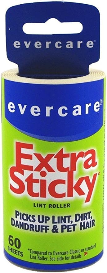 Evercare Garment Lint Roller Extreme Stick Refill - 60 Sheets
