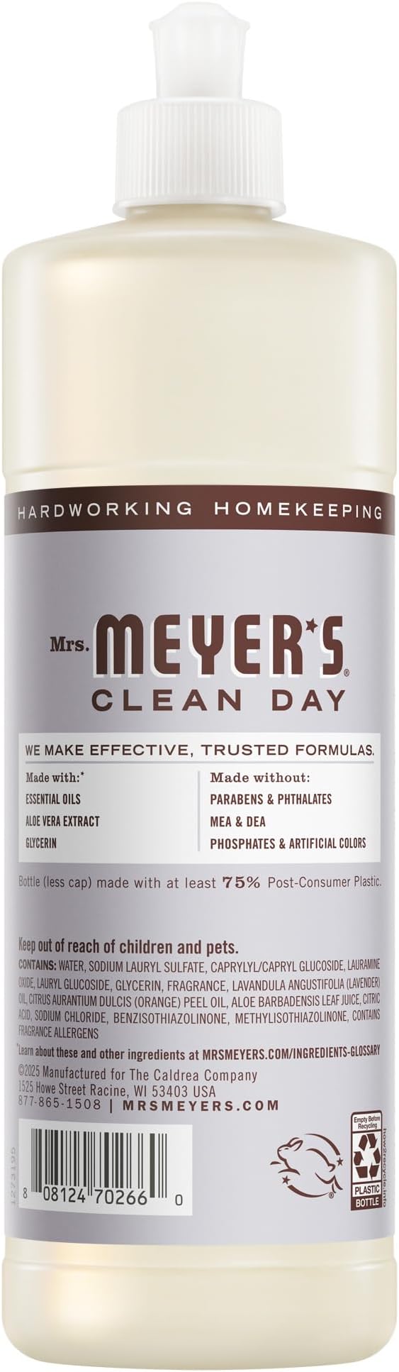 Mrs. Meyer's - Clean Day Liquid Dish Soap Lavender - 16 oz.3 Pack