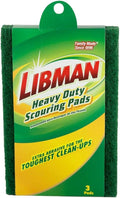 Libman 66 Heavy Duty Scouring Pads, 7" Scrub Surface