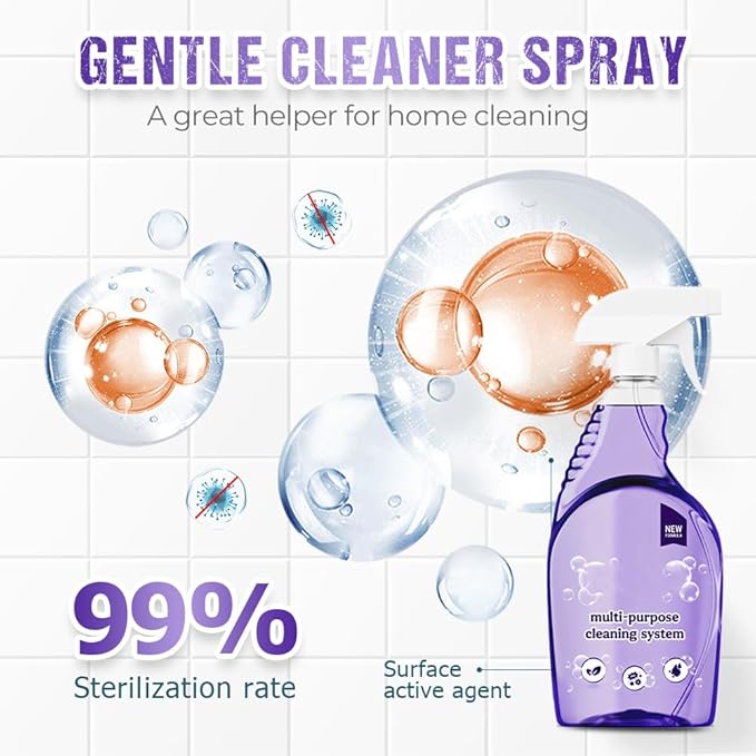 Fliwos Spray Oven Cleaner, 2026 Upgraded All-Purpose Spray Cleaner with Concentrated Cleaning Tablets, Multi-Surface Cleaning Spray for Oven, Grill, Kitchen, Bathroom and Home (1 Bottle+18 Pcs)