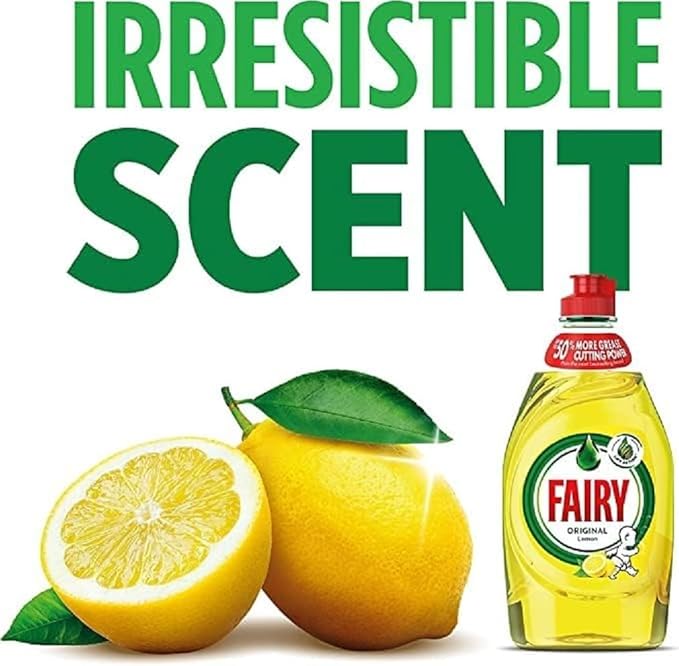 Fairy Washing Up Liquid Lemon (320ml) - Pack of 2