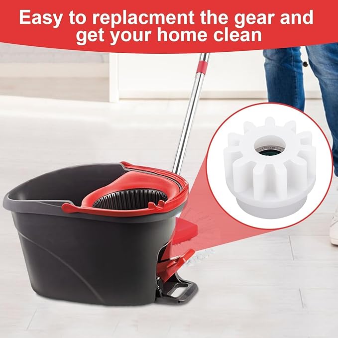 Pedal Bearing Replacement for OCedar Mop Bucket - Easy Fix for O-Cedar Easywring Bucket System - One Way Clutch Gear Sprockets Spin Mop Replacement Parts for 90% Rotation Mop Bucket(6Pcs)