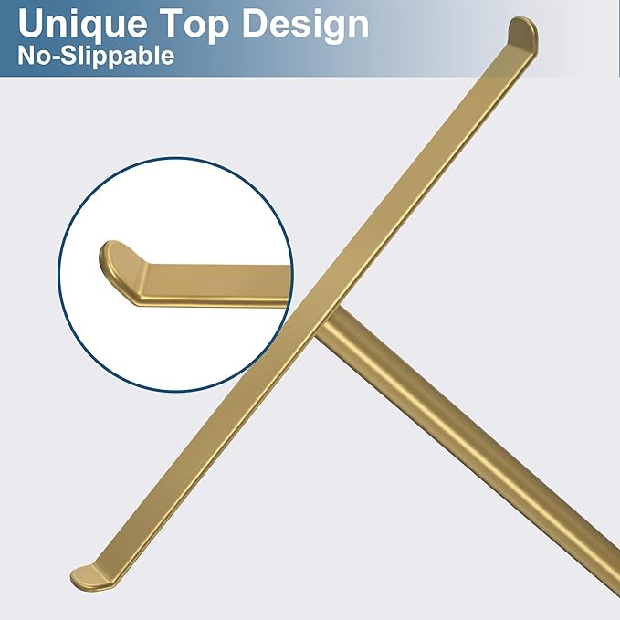 Gold Hand Towel Stand, T-Shape Hand Towel Holder for Bathroom, Display Fingertip Towel Holder Organizer and Bathroom Towel Racks,Kitchen Towel Rack