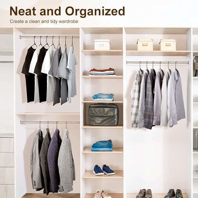 HOUSE DAY 500 Pack Plastic Clothes Hangers, Commercial Bulk Shipment for Business, Sturdy Durable Lightweight Hangers Black Ideal for Retail Dry Cleaners Warehouses, Save Cost & Warehouse Space