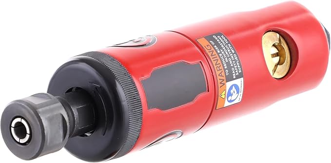 Chicago Pneumatic CP872 - Air Die Grinder Tool, Welder, Woodworking, Automotive Car Detailing, Stainless Steel Polisher, Heavy Duty, Straight, (6.4mm) - 1/4 Inch (6 mm), 0.63 HP / 470 W - 27000 RPM