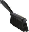 Vikan 45879 Bench Cleaning Brush, Polypropylene/Polyester Soft Bristle Dustpan Brush & Sweeper With Handle, 14-Inch, Black