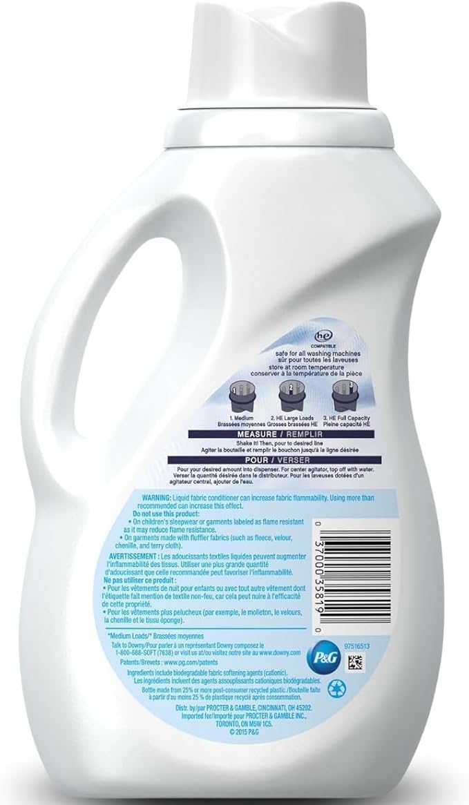 Downy Ultra Liquid Fabric Conditioner, Free & Gentle , 34 Fl oz